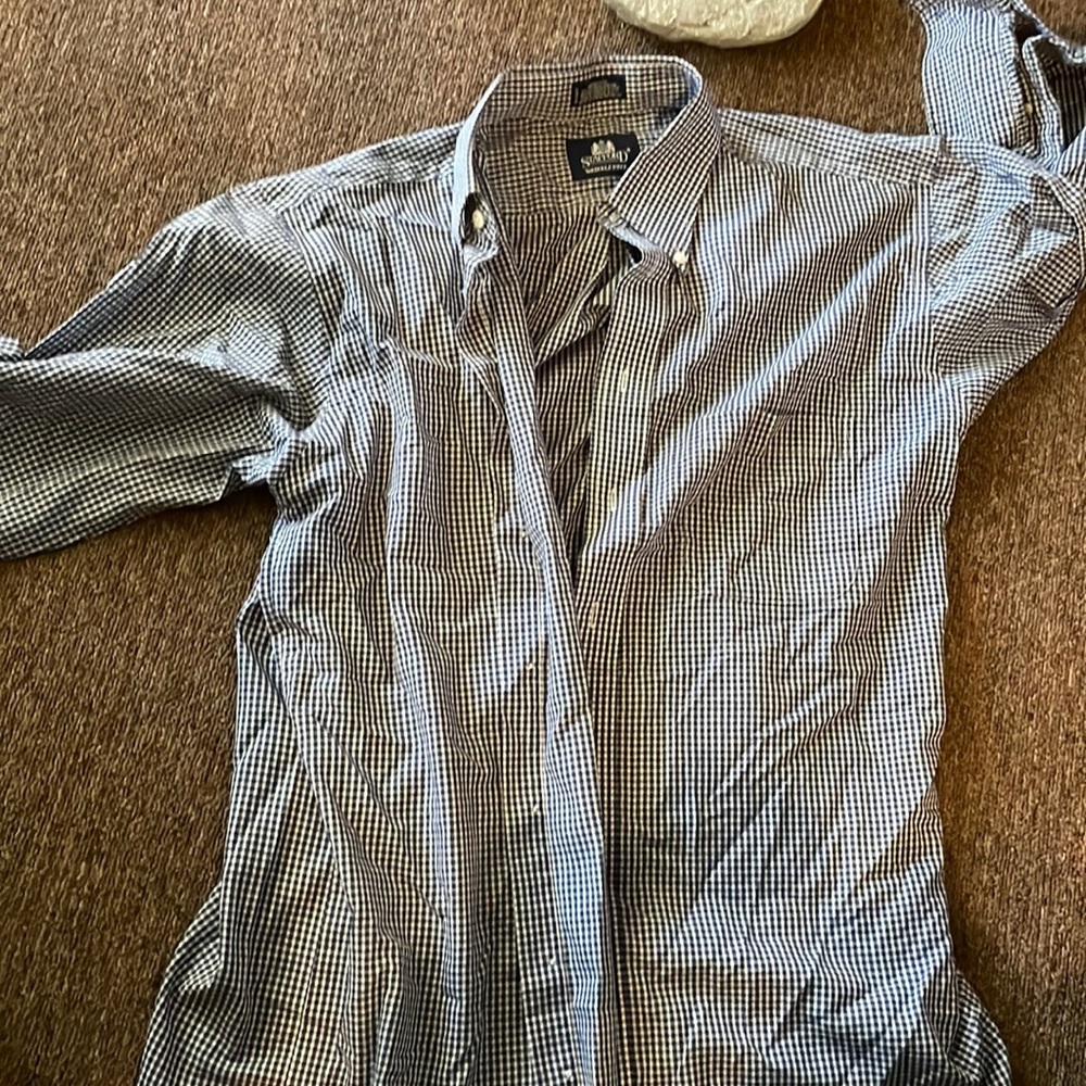 Multi colored flannel.